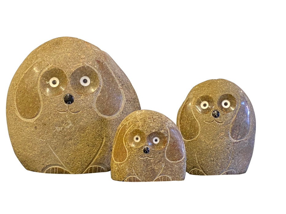 Family of Boulder Dogs 3 Pcs 6"8"12"