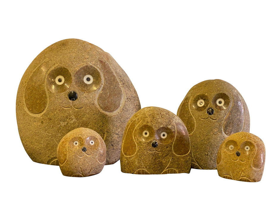 Family of Boulder Dogs 5 Pcs 4"x26"8"12"