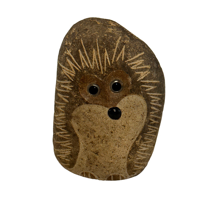 12" Boulder Standing Hedgehog