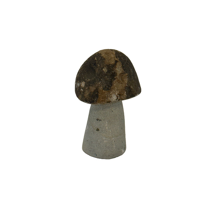 8"H Granite Boulder Mushroom
