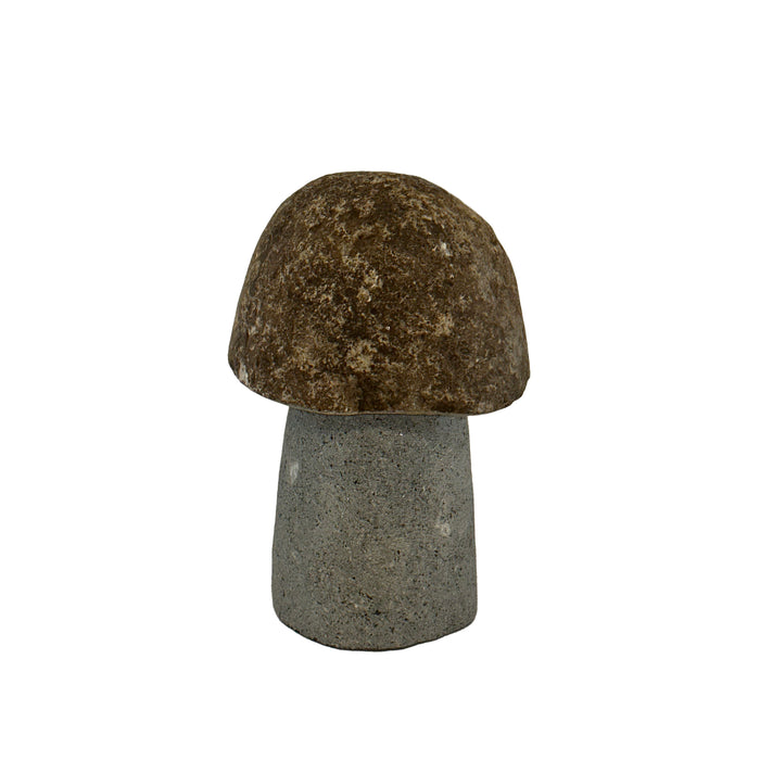 12"H Granite Boulder Mushroom
