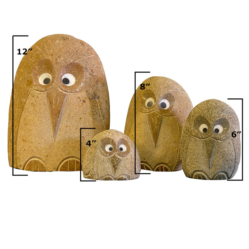 Family of Boulder Angry Birds 4 Pcs 4"6"8"12"