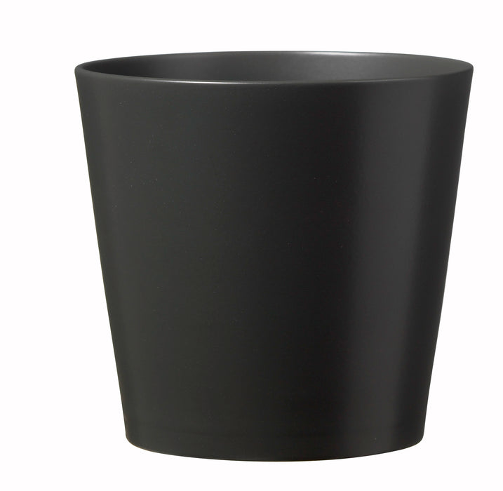 11" Matte Anthracite Ceramic Dallas Esprit Pot