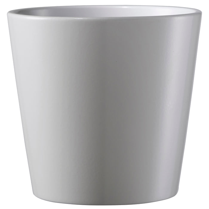 11" Soft Gray Matte Ceramic Dallas Esprit Pot