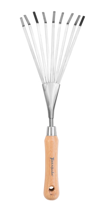 Stainless Steel Hand Rake with Bamboo Handle