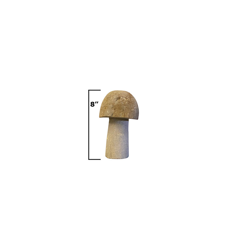 8"H Granite Boulder Mushroom