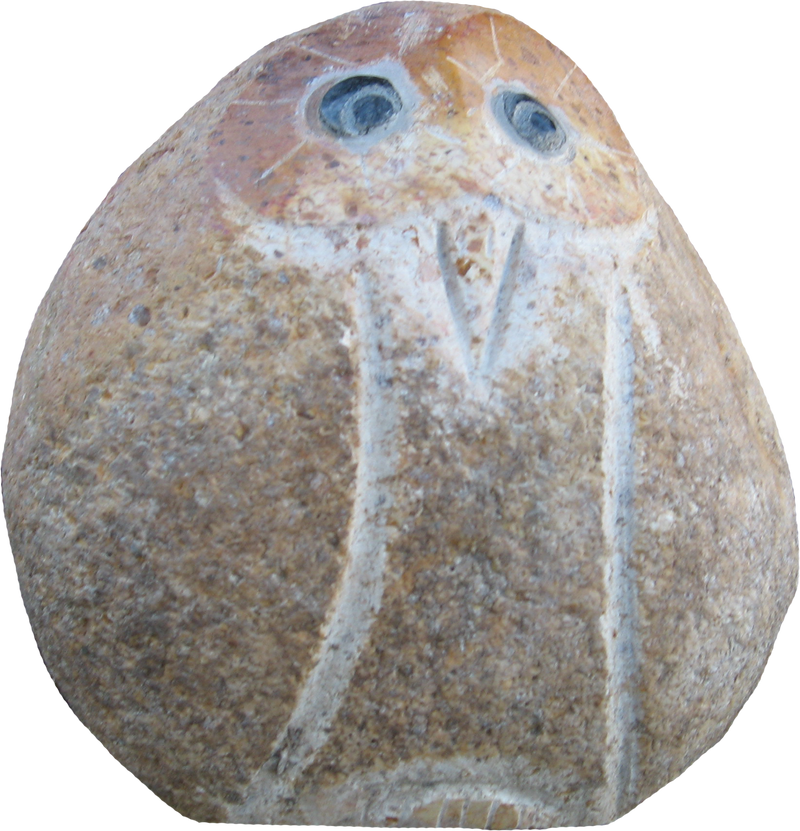 4" Boulder Owl