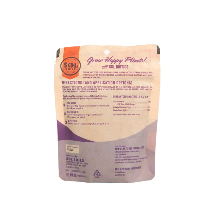 Sol Biotics - Soil Salvation - Worm Castings & Biochar Soil Revitalizer
